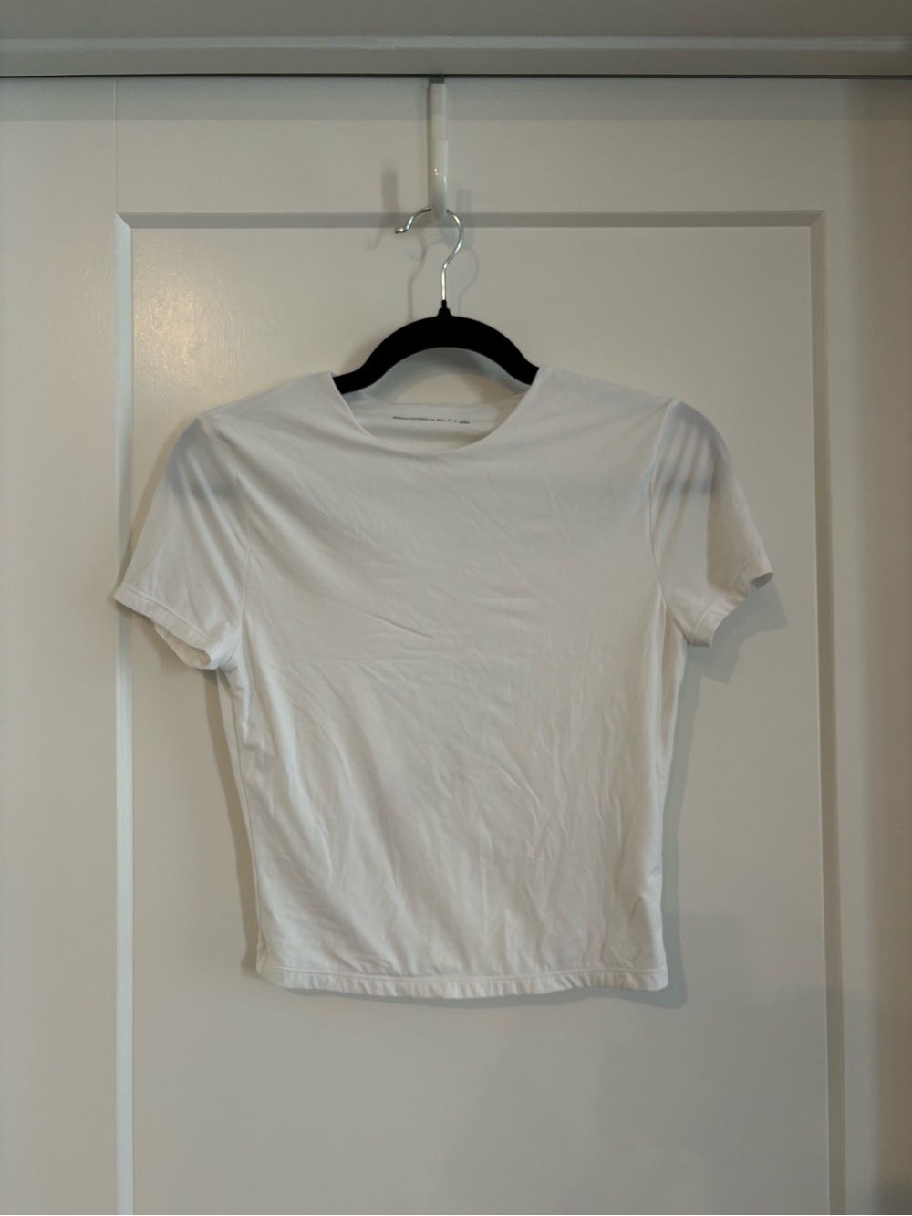 Abercrombie & Fitch White Short Sleeve Crew Tee